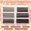 Calphidar Eyelash Clusters Lash Clusters Wispy Individual Lashes 476PCS D-curly