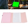 10.6in Backlit Keyboard Case RGB Detachable Keyboard PU Leather Protective