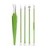 FVION 5 Pieces Blackhead Remover, Comedone Squeezer Set, Pimple Squeezing