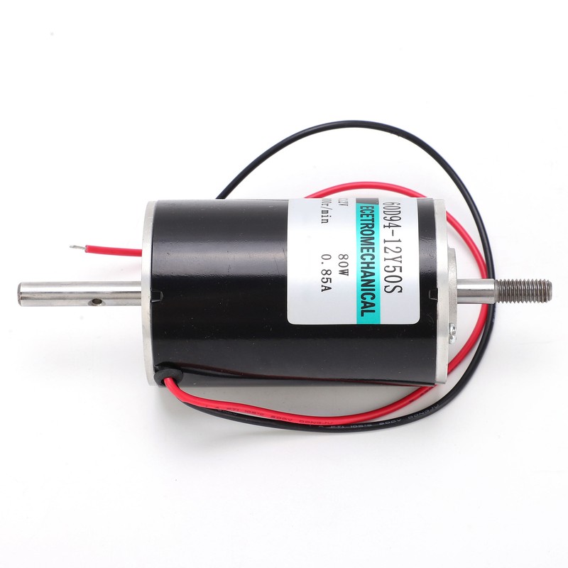DC Motor HighSpeed 80W Micro CW CCW Double Output Shaft