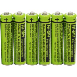 Cerepros 6-Pack BK-40AAABU Battery for Panasonic Cordless Phone