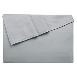 LiveComfort Flat Sheet, Queen Size Extra Soft Brushed Microfiber Flat Sheet, Machine Washable Wrinkle Free Breathable (Pale Grey, Queen)