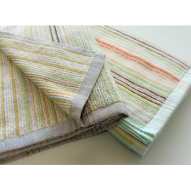 Imabary Imabari reTOWEL One Wash Remaining Yarn, Eco Towel, Bath Towel, Set of 2