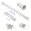 3 pack Flexible Rain Gutter Downspout Extensions,Drain Downspout Extender,Gutter Extension