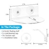 Skewo 2-Pack Acrylic Window Plant Shelves with Suction Cups &