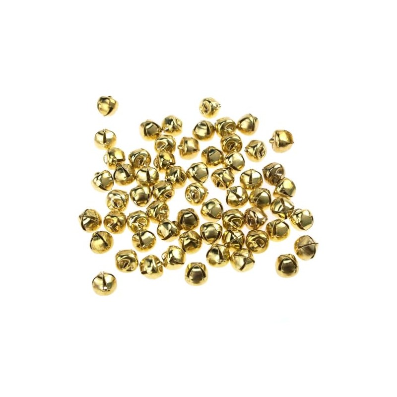 Homeford Metal Jingle Bells, 3/8-inch, 60-Count, Gold