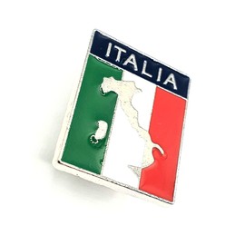 Italian Flag Italy Country Metal Lapel Pin Badge, Metal