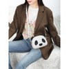 Yocipa Cute Panda Genuine Leather Shoulder Bag, Women's, Smaller, Crossbody