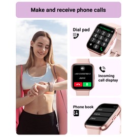 Smart Watch for Women Android & iPhone, Alexa Built-in, 1.8" Touch Screen Fitness Tracker with Answer/Make Calls, IP68 Waterproof Heart Rate/Sleep/SpO2 Monitor, Pedometer, 100+ Sport Modes