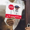 Dogs must stay outside (PVC sign)
