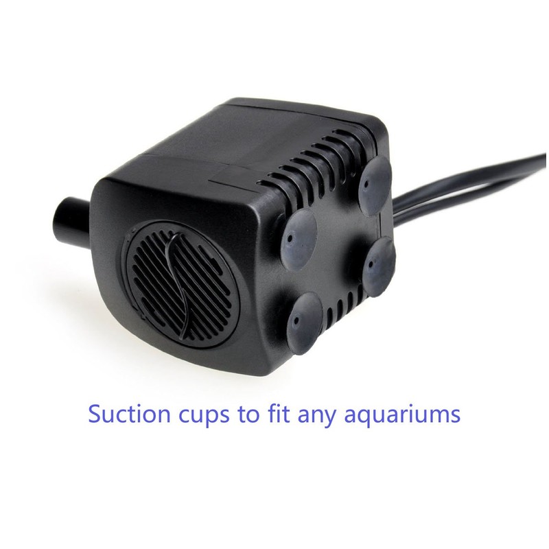 Lewisia 211 GPH Fountain Pump Submersible with LED Light Adjustable