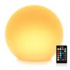 Mr.Go 14-inch LED Ball Light, Cordless Rechargeable Globe Lamp w/Remote,