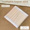 CATOR 500 Stück, wattestäbchen lang, Wattestäbchen, Holzstäbchen, Wattestäbchen, spitze Spitze,
