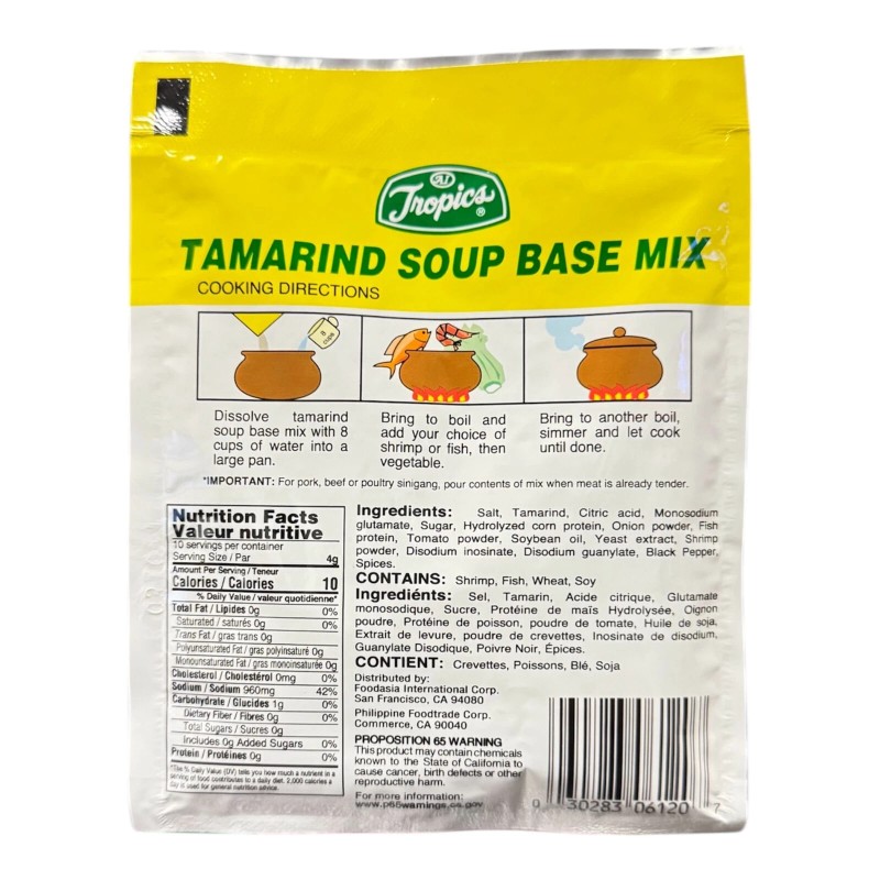 Tropics Tamarind Soup Base Mix 1.4 oz Filipino Sinigang Sa