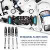 4 Pcs Model Hex Socket Driver Set, Hex Socket Nut