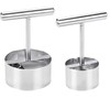SUPVOX Descorazonador De Frutas De Acero Inoxidable, 2 Pzas