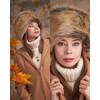 Futrzane Women's Russian Cossack Fur Hat - Rusty fox, size: