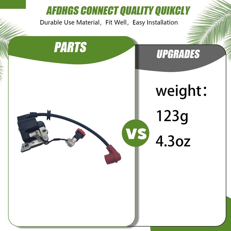 AFDHGS Upgraded Ignition Coil with Red Cap for Zenoah Chongyang
