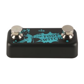 Laroal Guitar Dual Switch Effect Pedal Non-slip Pads Large Mushroom Footswitch Dual Metal External Footswitches Digital Reverb Guitar Pedal
