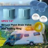 2PCS Upgrade RV Low Point Drain Cap and Seals Compatible