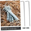 Generic 10pcs Heavy Duty Metal Tent Stakes Durable Galvanized Camping
