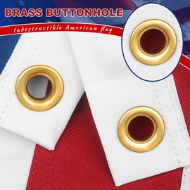 American Flag,Best American Flags 3x5,USA Flag Outdoor Heavy Duty,US Flags 3x5 Outdoor high wind,Brass Grommets, with Embroidered Stars.