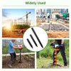 3 PCS Auger Extension Drill Bits, 3/4” Shaft Earth Auger