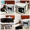 Heerduos Cat Bed for Indoor Cats,Covered Cat Cave House &