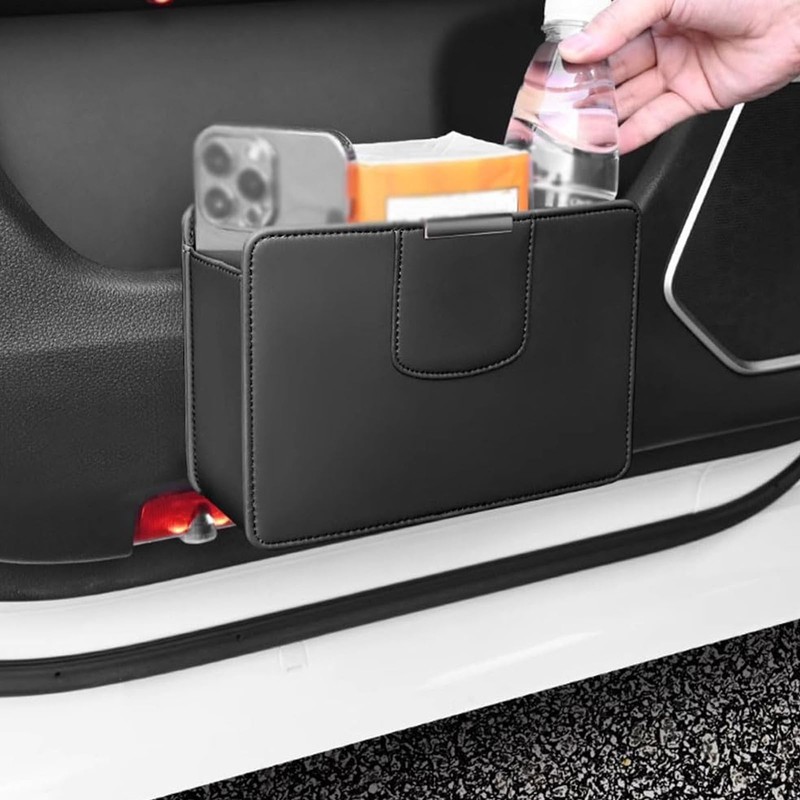 Refoiner Car Trash Can, Stylish, Car Storage Box, Multifunctional Trash