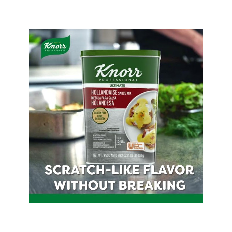 Knorr Professional Ultimate Hollandaise Sauce Mix Vegetarian, Gluten Free, No