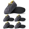 Linwnil Set of 5pairs,Premium Shoe Covers Washable Reusable Non Slip