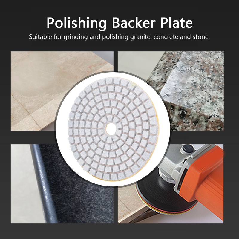 10Pcs 3in Sanding Discs Pads Buffing Polishing Diamond Marble Concrete