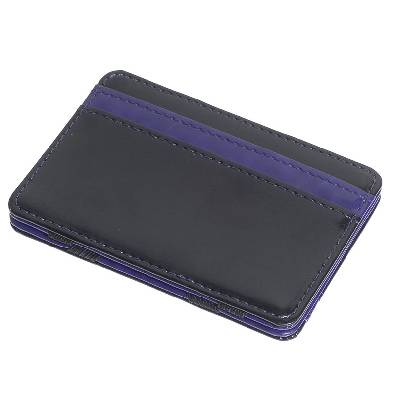 CKLT Men's Fashion Magic Money Clip Leather Minimalistic Slim Wallet