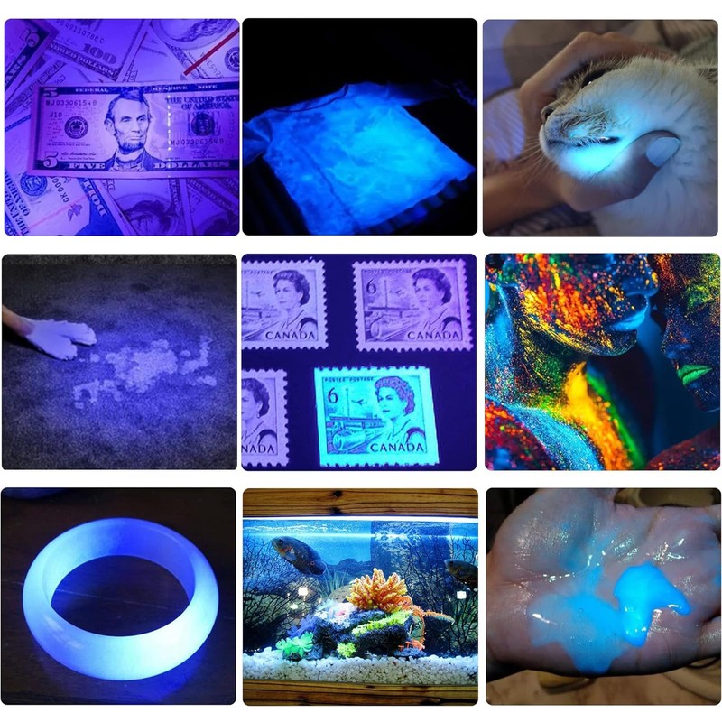Mini Keychain Flashlight for Counterfeit Money Detection – UV Light