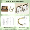 Crystal Metal Curtain Holdbacks 2pcs, Decoration Curtain Tie Back Hooks