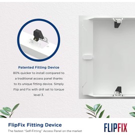FlipFix Metal Access Panel - Picture Frame - Non Fire Rated - (150x150mm)