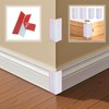 White Baseboard Corners Blocks Self Adhesive, Thickened Rubber Safety Corner
