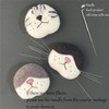 ayodixn Cat Whiskers Collection,Cat Memorial Fridge Magnet,Handmade Wool Cat's Nose