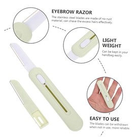 Face Razors 1 Set Eyebrow Trimmer Portable Shaver Eyebrow Razor for Travel Airbrush for Nails Facial Hair Remover Travel Kit for Women Portable Razor Ladies Razors Telescopic Abs