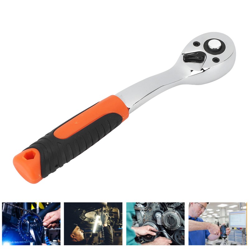 Ratchet Wrench 72T High Accuracy CW CCW 1/4 Bent Handle