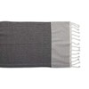 DII Bordered Dobby Woven Table Runner, 15 x 72, Black,