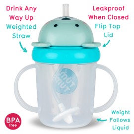 TUM TUM Tippy Up Free Flow Sippy Cup (No Valve), Sippy Cup for Toddlers, 200 ml, BPA Free (Boris Bear S3)