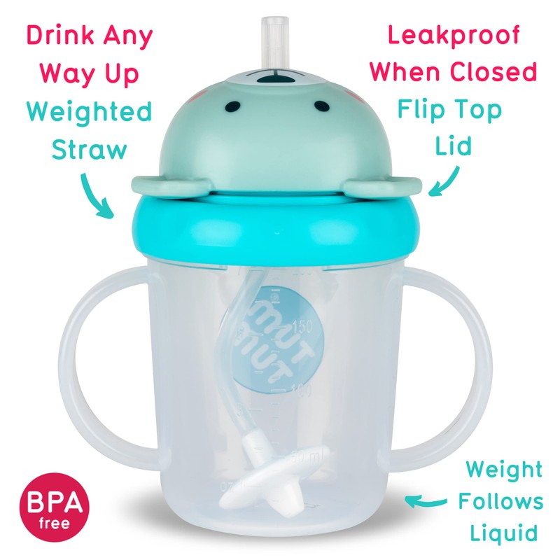 TUM TUM Tippy Up Free Flow Sippy Cup (No Valve),