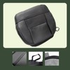 FZJDSD Black Leather Driver Side Bottom Replacement Seat Cover and