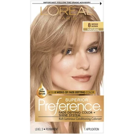 L'Oreal Superior Preference Hair Color 8 Medium Blonde (Pack of 3)