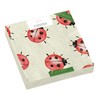 20 Small Cocktail Napkins from Sustainable Production, Lively Ladybirds, Animals,