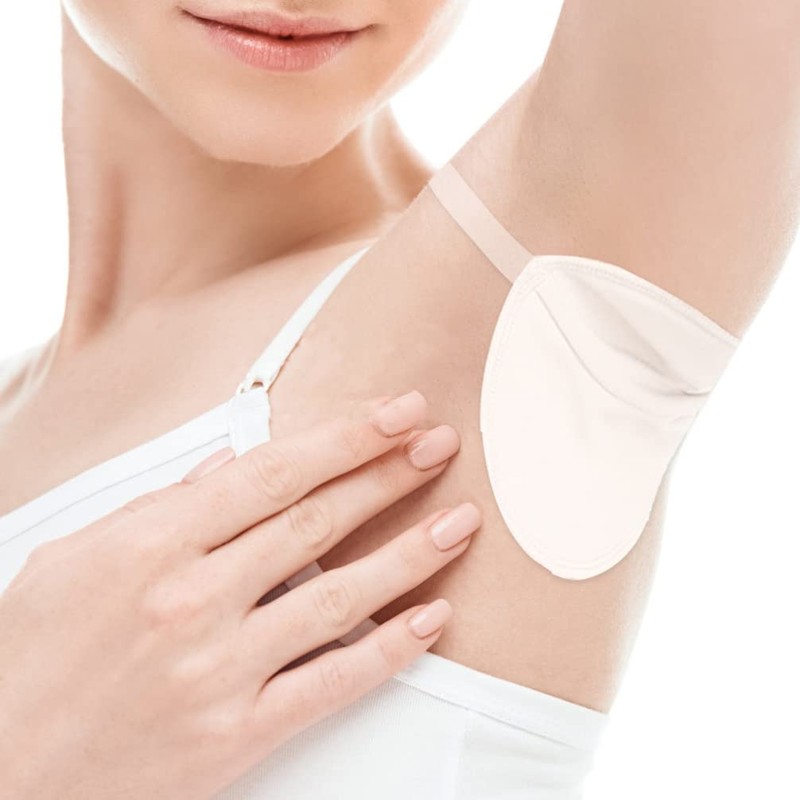 FOMIYES Armpit Sweat Pads Reusable 2 Pairs Portable Underarm Pads