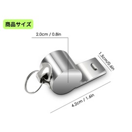 YSKSTORE Whistle, Set of 5, Stainless Steel Cord for Sports, Disaster Prevention, Nursery, Sports, Physical Education, Loud Volume, Stylish, Referee, Coach, Teacher, Volleyball, Football, Basketball