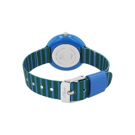 s.Oliver 2037721 Boys' Quartz Watch Analogue with Nylon Strap, Multi-Colour, Waterproof, Comes in Watch Gift Box, Türlis, Signs, Shapes & Symbols