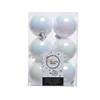 12 Christmas Tree Baubles, 60 mm Plastic Christmas Decoration Baubles